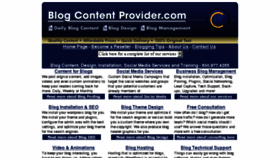 What Blogcontentprovider.com website looked like in 2014 (10 years ago)
