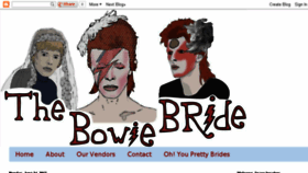 What Bowiebride.com website looked like in 2014 (10 years ago)