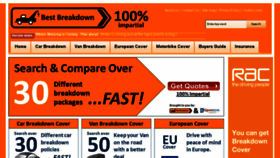 What Best-breakdown.co.uk website looked like in 2014 (10 years ago)