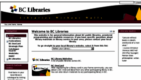 What Bclibrary.ca website looked like in 2014 (10 years ago)