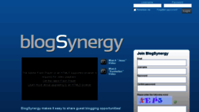 What Blogsynergy.com website looked like in 2014 (10 years ago)