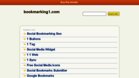 What Bookmarking1.com website looked like in 2014 (10 years ago)