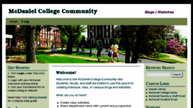 What Blog.mcdaniel.edu website looked like in 2014 (10 years ago)