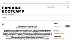 What Bandungbootcamp.com website looked like in 2014 (10 years ago)