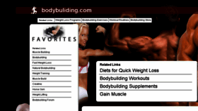 What Bodybuliding.com website looked like in 2014 (10 years ago)