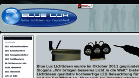 What Blue-lux.de website looked like in 2014 (10 years ago)