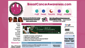 What Breastcancerawareness.com website looked like in 2014 (10 years ago)