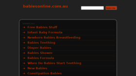 What Babiesonline.com.au website looked like in 2014 (10 years ago)