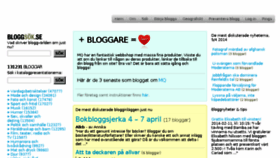 What Bloggportalen.se website looked like in 2014 (12 years ago)