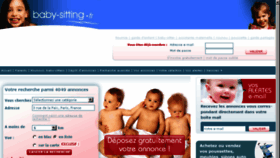 What Babysitting.fr website looked like in 2014 (10 years ago)
