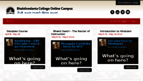 What Bhaktivedantaonline.com website looked like in 2014 (10 years ago)