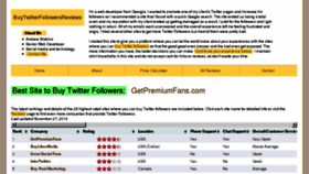 What Buytwitterfollowersreview.com website looked like in 2014 (10 years ago)