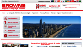 What Brownsels.es website looked like in 2014 (10 years ago)