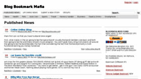 What Blogmafia.com website looked like in 2014 (9 years ago)