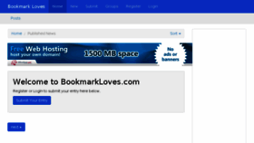 What Bookmarksusa.com website looked like in 2014 (9 years ago)