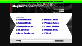 What Blogserver.com website looked like in 2014 (10 years ago)