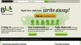 What Blogs.ru website looked like in 2014 (11 years ago)