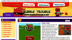 What Bubbletrouble.net website looked like in 2014 (10 years ago)