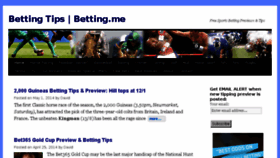 What Betting.me website looked like in 2014 (10 years ago)