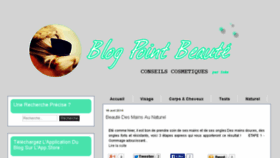 What Blogpointbeaute.com website looked like in 2014 (10 years ago)