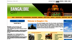 What Bangalore-city.com website looked like in 2014 (9 years ago)