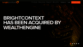 What Brightcontext.com website looked like in 2014 (9 years ago)