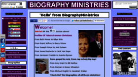 What Biographyministries.com website looked like in 2014 (9 years ago)
