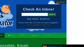 What Binkmail.com website looked like in 2014 (9 years ago)