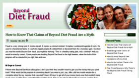 What Beyonddietfraud.com website looked like in 2014 (9 years ago)