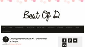 What Bestofdblog.com website looked like in 2014 (9 years ago)