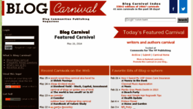 What Blogcarnival.com website looked like in 2014 (9 years ago)