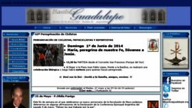 What Basilicaguadalupe.org website looked like in 2014 (9 years ago)