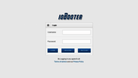 What Booter.io website looked like in 2014 (9 years ago)