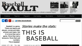 What Baseball-vault.com website looked like in 2014 (9 years ago)