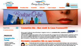 What Beautyhouse.ro website looked like in 2014 (9 years ago)