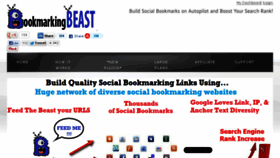 What Bookmarkingbeast.com website looked like in 2014 (9 years ago)