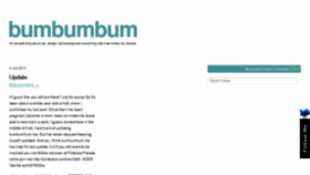 What Bumbumbum.me website looked like in 2014 (9 years ago)