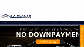 What Buyacar.ph website looked like in 2014 (9 years ago)