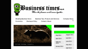 What Businesstimes.org.uk website looked like in 2014 (9 years ago)