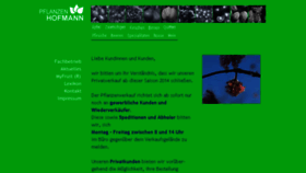 What Baumschule-hofmann.de website looked like in 2014 (9 years ago)