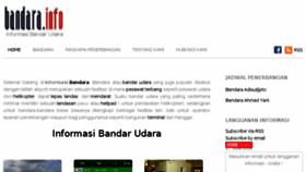 What Bandara.info website looked like in 2014 (9 years ago)