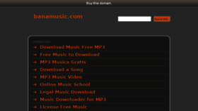 What Banamusic.com website looked like in 2014 (9 years ago)