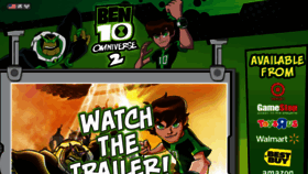 What Ben10thevideogame.com website looked like in 2014 (9 years ago)