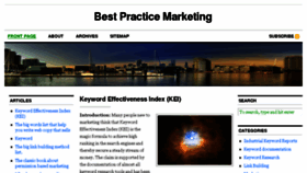 What Bestpracticemarketing.com website looked like in 2014 (9 years ago)