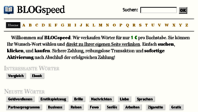 What Blogspeed.de website looked like in 2014 (9 years ago)
