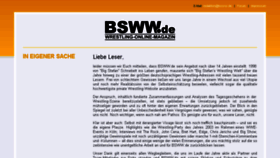 What Bsww.de website looked like in 2014 (9 years ago)