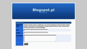 What Blogspot.pl website looked like in 2014 (9 years ago)