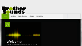 What Brothersounds.com website looked like in 2014 (9 years ago)