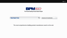 What Bpmselect.com website looked like in 2014 (9 years ago)