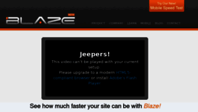What Blaze.io website looked like in 2011 (13 years ago)